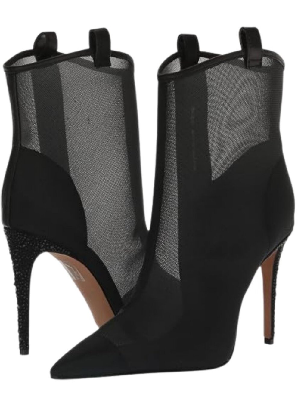 Karl Lagerfeld Paris Clea Stiletto Mesh Bootie with Sequins Heel